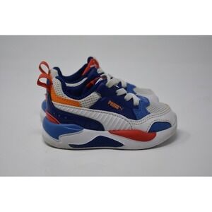 Puma Toddler Sneakers Blue White Orange | Kids Athletic Shoes | Size 5C